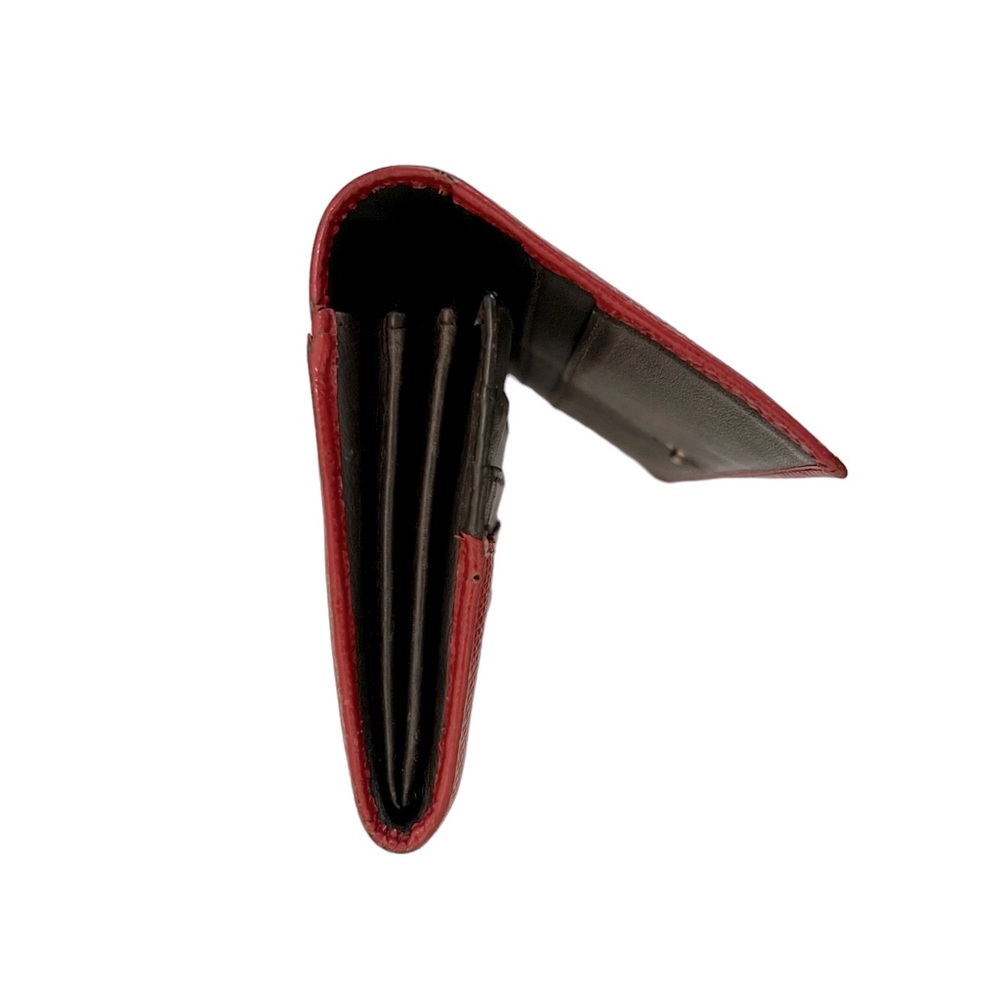 LOEWE Red Leather Bifold Wallet - Picture 4 of 11